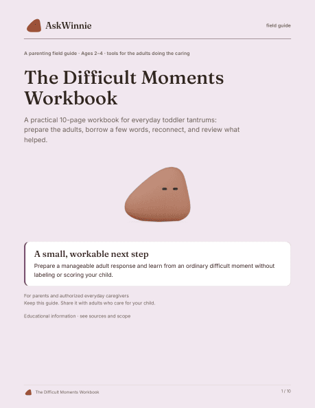 Cover of The Difficult Moments Workbook